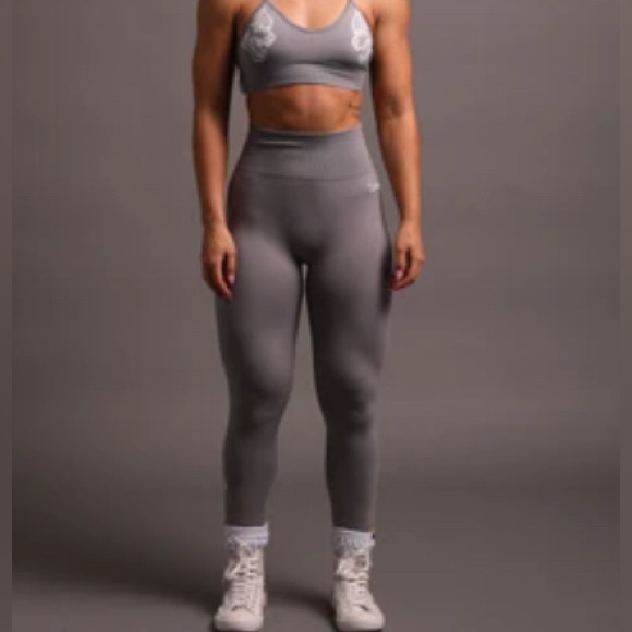 DracSport She Bug Wolf Everson Seamlesss Leggings Purple stone M - Picture 5 of 5